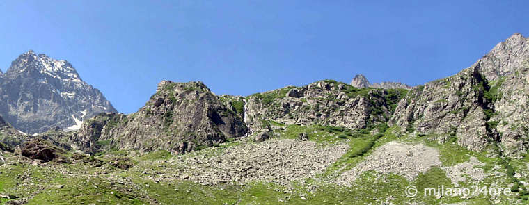 Gut sichtbar vom Pian del Re: Der "Steinerne König", wie der Monte Viso auch genannt wird