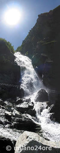 Wasserfall, Zufluss des Po